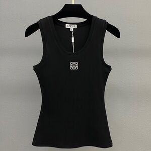 Loewe Black Ribbed Tank Top